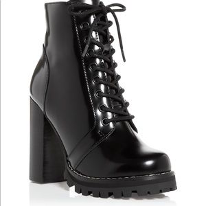 Jeffrey Campbell Legion High Heel Boot black size 6 lace up